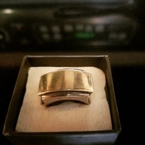 14kt gold & silver ring
